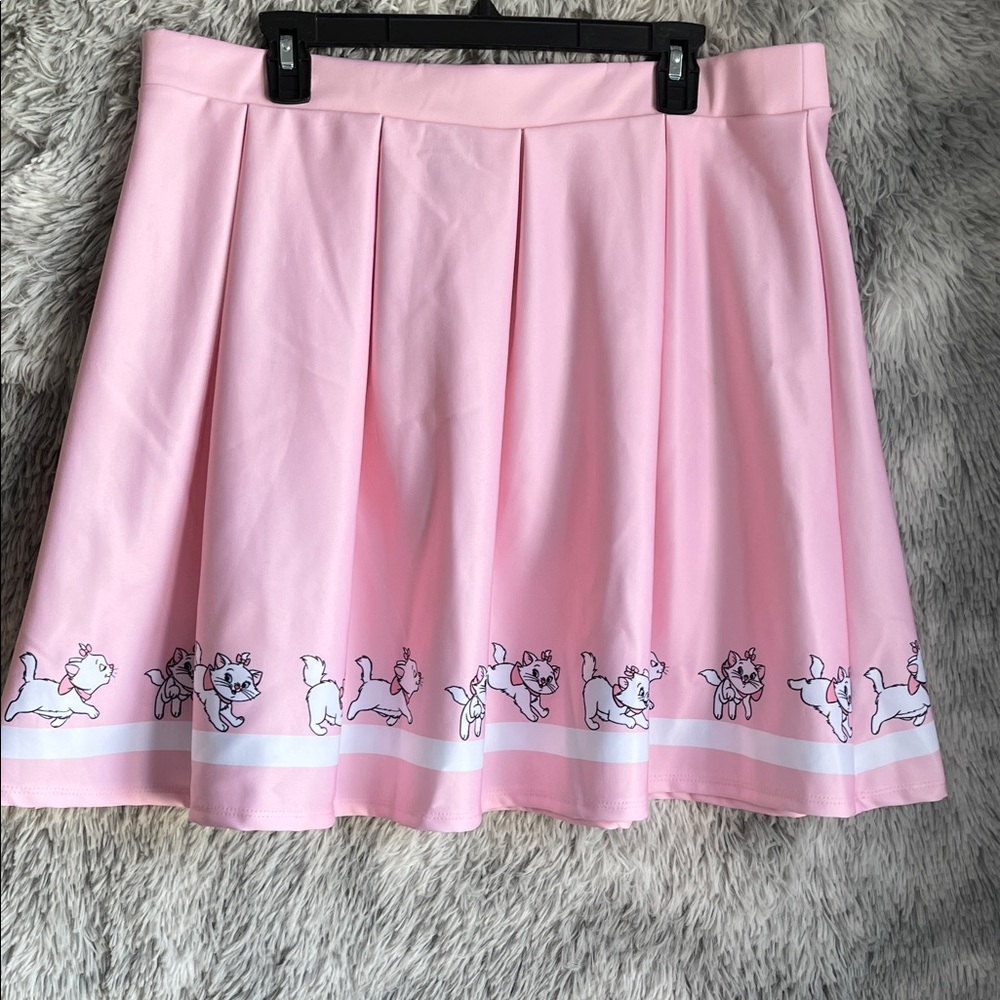 Hot Topic/Disney Pink Skater Skirt with Aristocat Disney Design - Picture 7 of 7